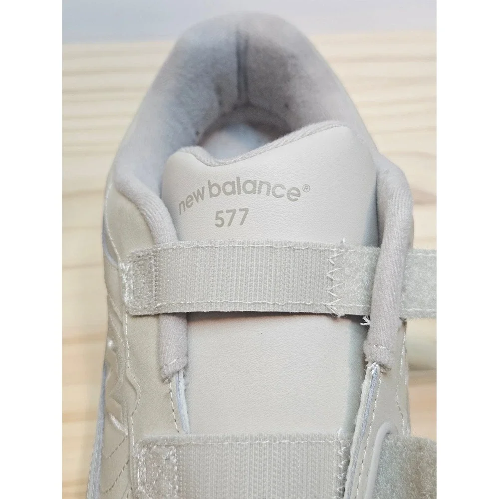 New Balance 577 Mens Walking Shoes Bone Leather Hook Loop MW577VB 10.5 2E Wide